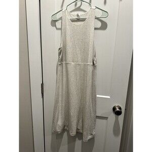 Athleta Tall Medium Women's Dress Reversible Santorini High Neck Oatmeal Heather